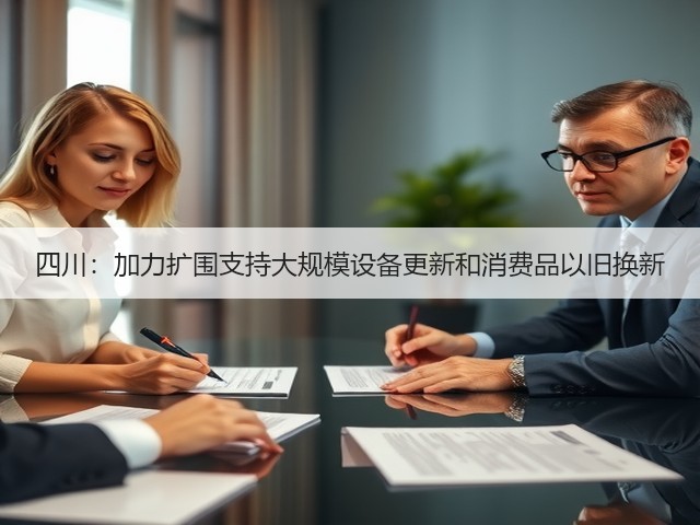 四川:加力扩围支持大规模设备更新和消费品以旧换新(图1) 四川:加力扩围支持大规模设备更新和消费品以旧换新(图1)