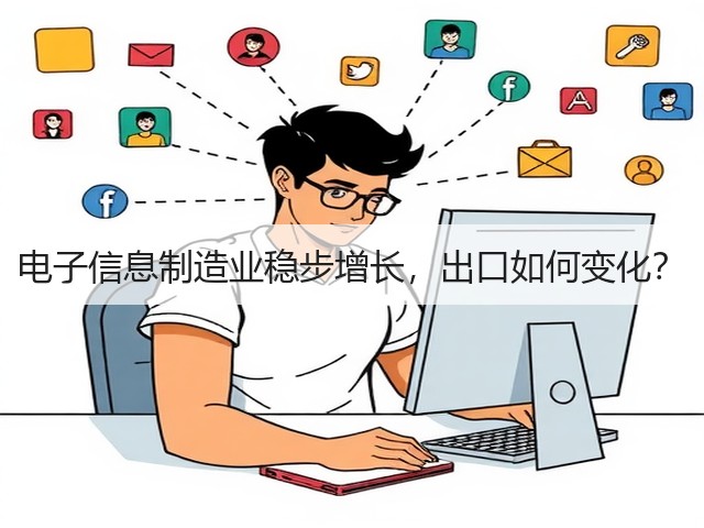 电子信息制造业稳步增长，出口如何变化？(图2)
