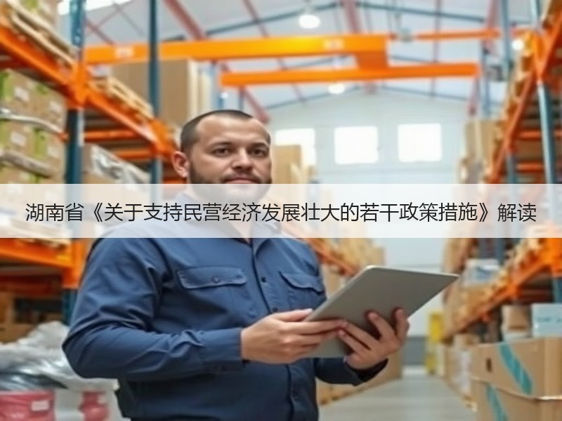 湖南省《关于支持民营经济发展壮大的若干政策措施》解读 湖南省《关于支持民营经济发展壮大的若干政策措施》解读