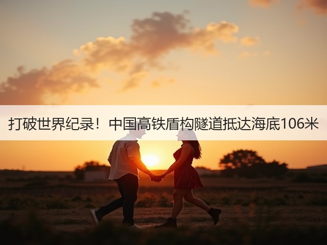 打破世界纪录!中国高铁盾构隧道抵达海底106米(图1) 打破世界纪录!中国高铁盾构隧道抵达海底106米(图1)