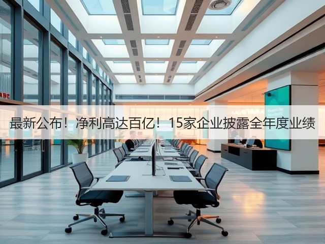 最新公布!净利高达百亿!15家企业披露全年度业绩(图3) 最新公布!净利高达百亿!15家企业披露全年度业绩(图3)