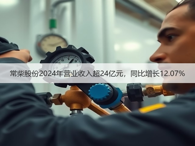 常柴股份2024年营业收入超24亿元，同比增长12.07%(图3)
