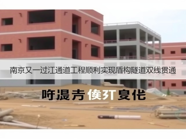 南京又一过江通道工程顺利实现盾构隧道双线贯通(图1)