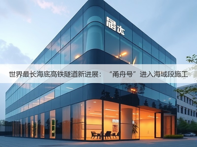 世界最长海底高铁隧道新进展：“甬舟号”进入海域段施工