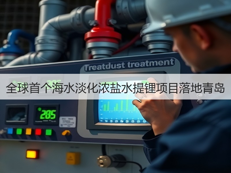 全球首个海水淡化浓盐水提锂项目落地青岛