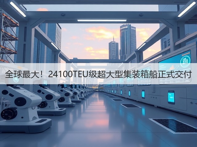 全球最大!24100TEU级超大型集装箱船正式交付(图2) 全球最大!24100TEU级超大型集装箱船正式交付(图2)