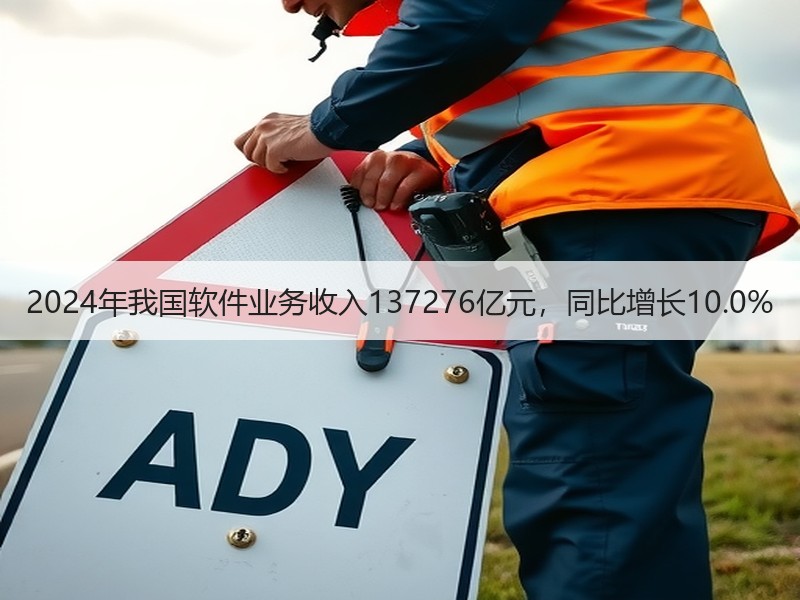 2024年我国软件业务收入137276亿元,同比增长10.0% 2024年我国软件业务收入137276亿元,同比增长10.0%