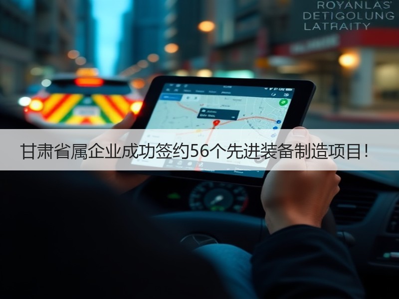 甘肃省属企业成功签约56个先进装备制造项目！