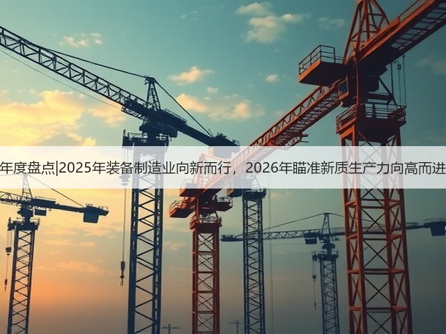 年度盘点|2025年装备制造业向新而行，2026年瞄准新质生产力向高而进(图2)