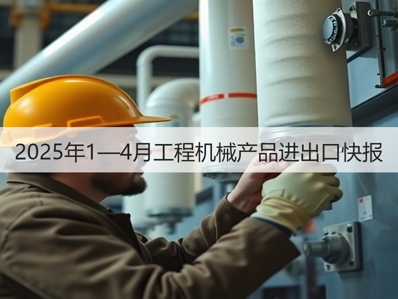 2025年1—4月工程机械产品进出口快报 2025年1—4月工程机械产品进出口快报