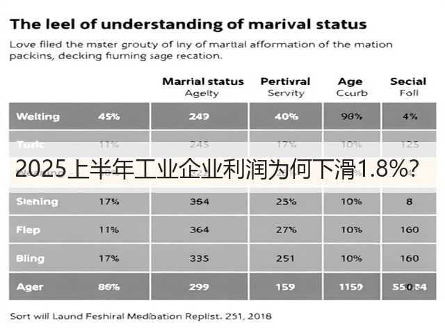 2025上半年工业企业利润为何下滑1.8%？(图3)