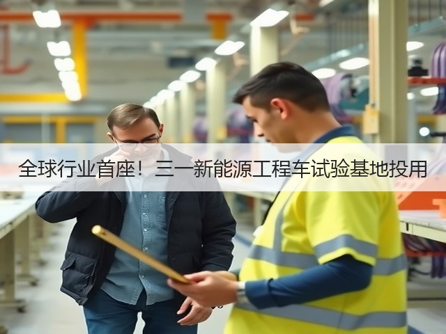 全球行业首座!三一新能源工程车试验基地投用(图1) 全球行业首座!三一新能源工程车试验基地投用(图1)