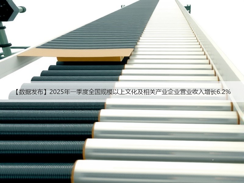 【数据发布】2025年一季度全国规模以上文化及相关产业企业营业收入增长6.2%