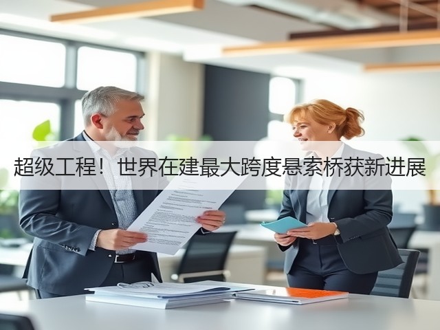 超级工程!世界在建最大跨度悬索桥获新进展(图1) 超级工程!世界在建最大跨度悬索桥获新进展(图1)