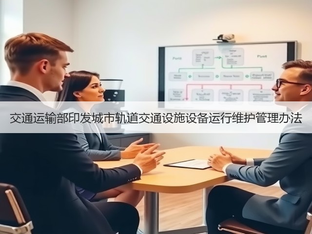 交通运输部印发城市轨道交通设施设备运行维护管理办法(图1) 交通运输部印发城市轨道交通设施设备运行维护管理办法(图1)