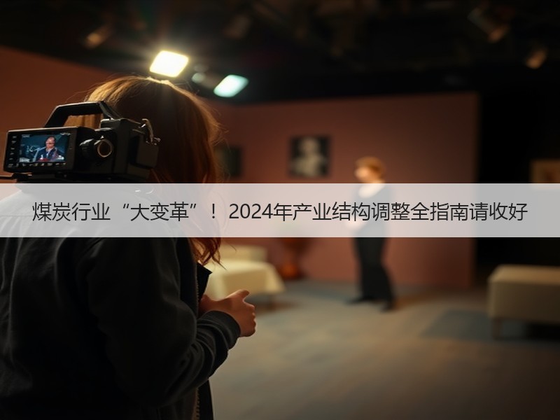 煤炭行业“大变革”！2024年产业结构调整全指南请收好