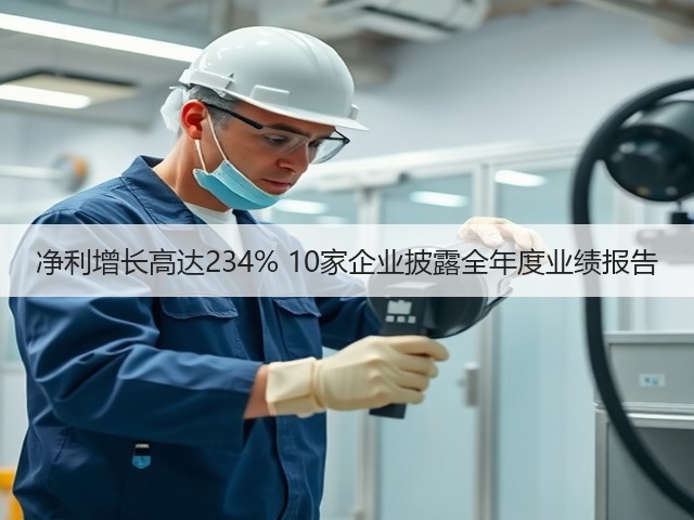净利增长高达234% 10家企业披露全年度业绩报告(图2) 净利增长高达234% 10家企业披露全年度业绩报告(图2)
