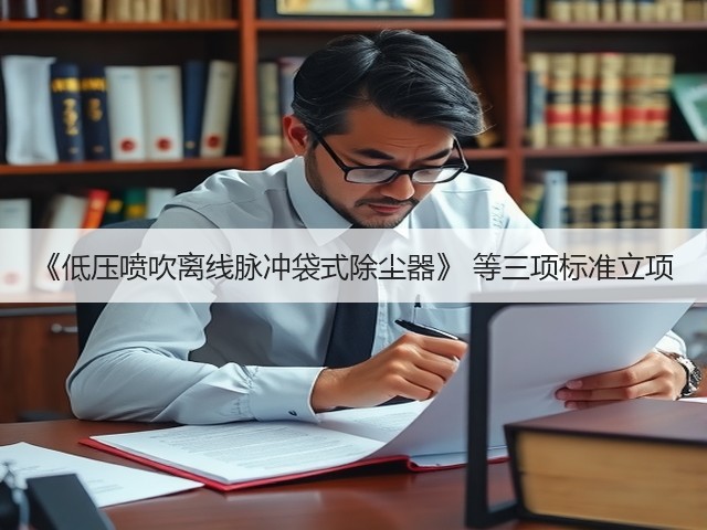 《低压喷吹离线脉冲袋式除尘器》 等三项标准立项(图3)