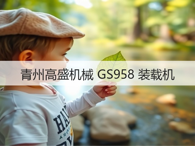 青州高盛机械 GS958 装载机(图2) 青州高盛机械 GS958 装载机(图2)
