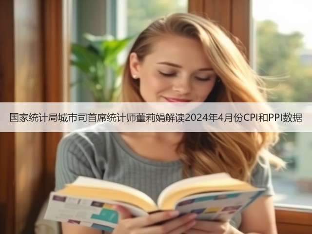 国家统计局城市司首席统计师董莉娟解读2024年4月份CPI和PPI数据(图2) 国家统计局城市司首席统计师董莉娟解读2024年4月份CPI和PPI数据(图2)