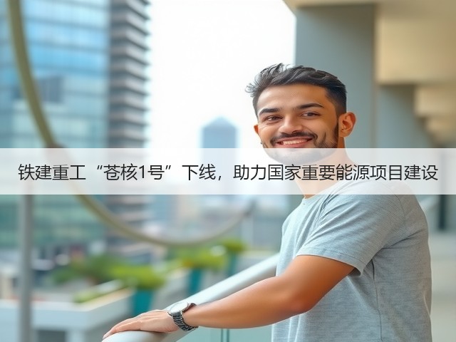 铁建重工“苍核1号”下线，助力国家重要能源项目建设(图1)