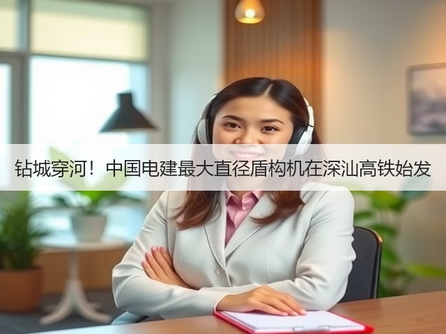 钻城穿河!中国电建最大直径盾构机在深汕高铁始发(图1) 钻城穿河!中国电建最大直径盾构机在深汕高铁始发(图1)