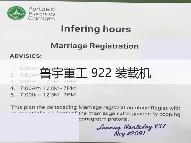 鲁宇重工 922 装载机(图2)