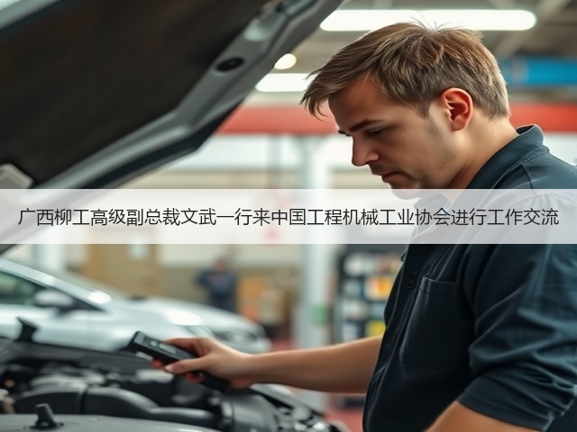 广西柳工高级副总裁文武一行来中国工程机械工业协会进行工作交流(图1)