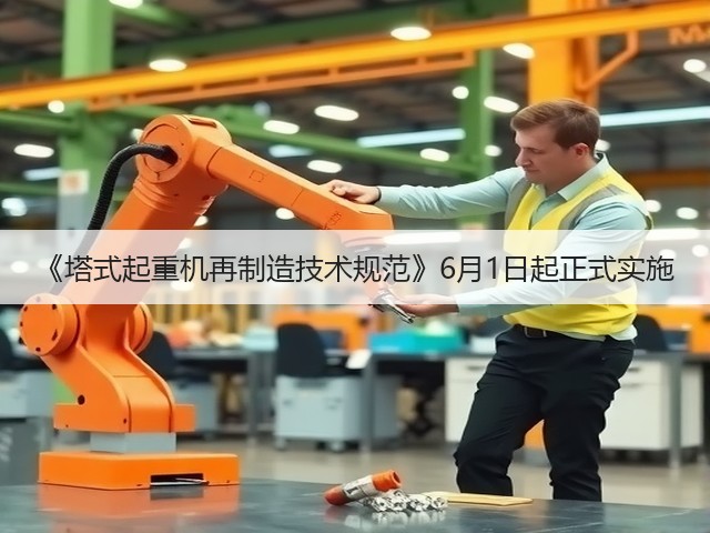 《塔式起重机再制造技术规范》6月1日起正式实施(图2)