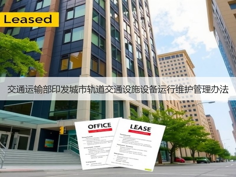 交通运输部印发城市轨道交通设施设备运行维护管理办法 交通运输部印发城市轨道交通设施设备运行维护管理办法
