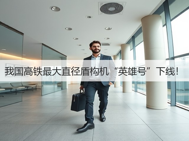 我国高铁最大直径盾构机“英雄号”下线！(图2)