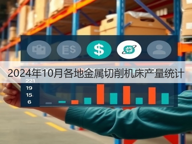 2024年10月各地金属切削机床产量统计 2024年10月各地金属切削机床产量统计