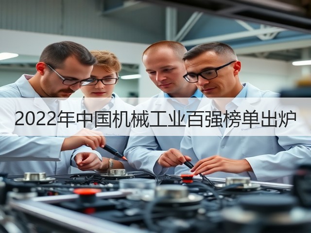 2022年中国机械工业百强榜单出炉(图1) 2022年中国机械工业百强榜单出炉(图1)