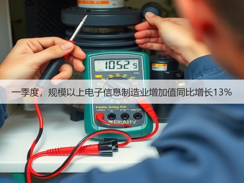 一季度,规模以上电子信息制造业增加值同比增长13% 一季度,规模以上电子信息制造业增加值同比增长13%