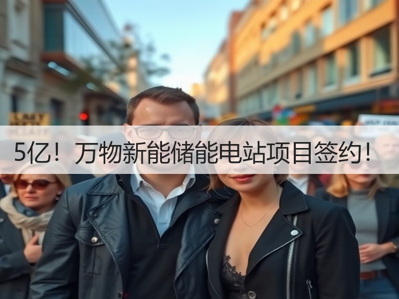 5亿!万物新能储能电站项目签约! 5亿!万物新能储能电站项目签约!