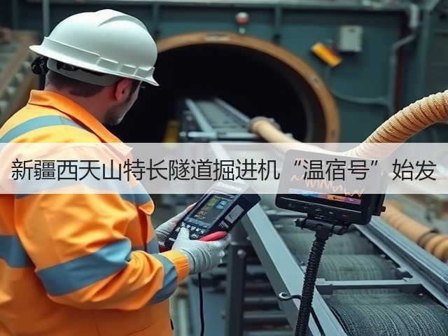新疆西天山特长隧道掘进机“温宿号”始发(图1)