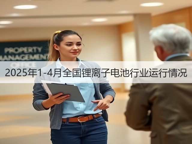 2025年1-4月全国锂离子电池行业运行情况(图2) 2025年1-4月全国锂离子电池行业运行情况(图2)