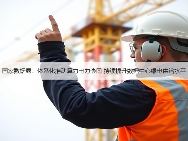 国家数据局：体系化推动算力电力协同 持续提升数据中心绿电供给水平(图1)