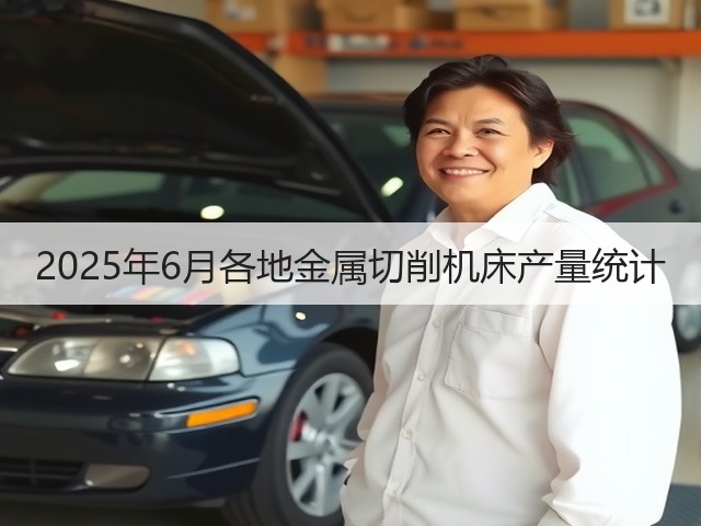 2025年6月各地金属切削机床产量统计(图3)