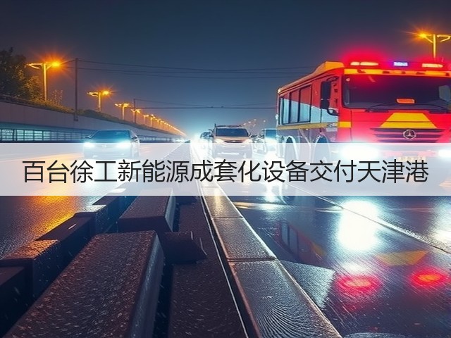 百台徐工新能源成套化设备交付天津港(图2) 百台徐工新能源成套化设备交付天津港(图2)