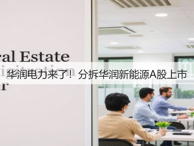 华润电力来了！分拆华润新能源A股上市
