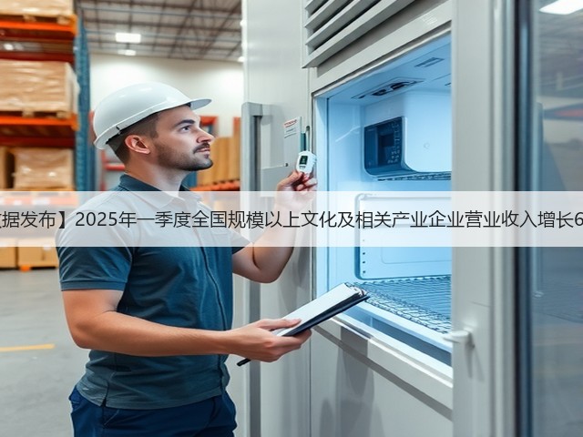 【数据发布】2025年一季度全国规模以上文化及相关产业企业营业收入增长6.2%(图1)