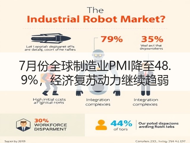 7月份全球制造业PMI降至48. 9%，经济复苏动力继续趋弱(图3)