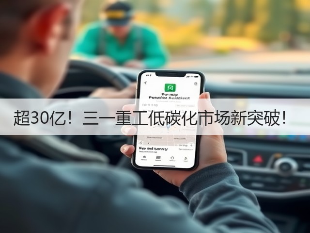 超30亿!三一重工低碳化市场新突破!(图1) 超30亿!三一重工低碳化市场新突破!(图1)