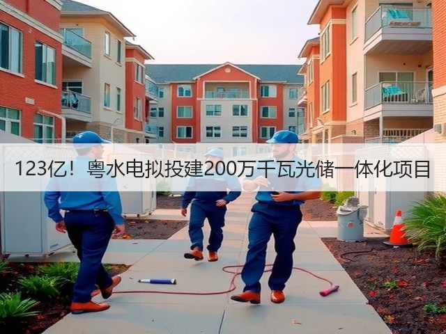 123亿!粤水电拟投建200万千瓦光储一体化项目(图1) 123亿!粤水电拟投建200万千瓦光储一体化项目(图1)