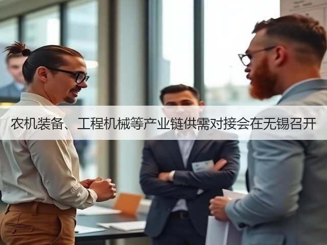 农机装备、工程机械等产业链供需对接会在无锡召开(图2)