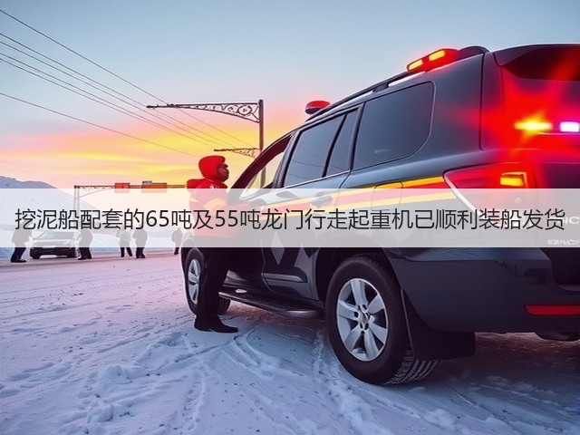 挖泥船配套的65吨及55吨龙门行走起重机已顺利装船发货(图2) 挖泥船配套的65吨及55吨龙门行走起重机已顺利装船发货(图2)