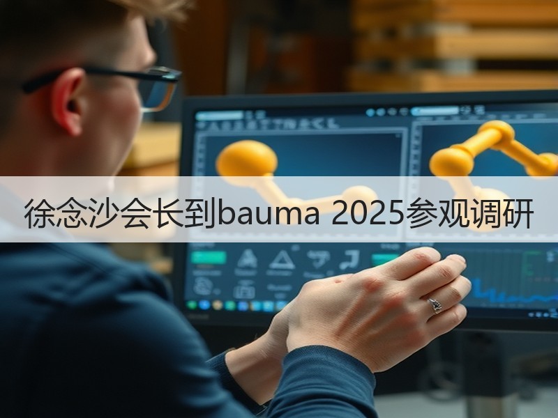 徐念沙会长到bauma 2025参观调研