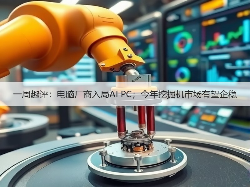 一周趣评：电脑厂商入局AI PC；今年挖掘机市场有望企稳