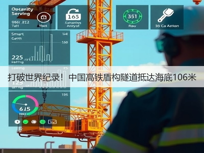 打破世界纪录！中国高铁盾构隧道抵达海底106米